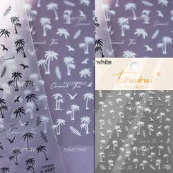 Summer Beach Bikini Watermelon Strawberry Ice Cream Soda Coconut Tree Fan Juice Crab Nail Art Decoration Stickers Manicure Decal (ONLINE ORDER ONLY)