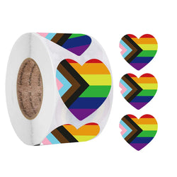 500pcs/roll Love Valentine's Day Stickers Seal Stickers Red Glowing Glitter Heart Gift Decoration Lables Stationery Sticker (ONLINE ORDER ONLY)