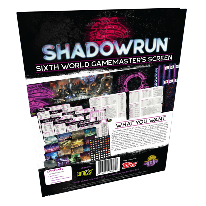 Shadowrun: Sixth World Gamemaster's Screen (ONLINE ORDER ONLY)