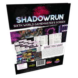Shadowrun: Sixth World Gamemaster's Screen (ONLINE ORDER ONLY)