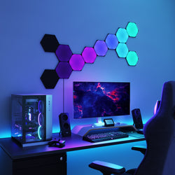 Shapes Limited Edition Ultra Black Hexagons Smarter Kit (12 panels)