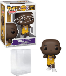 Shaquille O'Neal Shaq #208 2000 WCF Celebration Facsimile Signed Reprint Laser Autographed Funko POP! Basketball NBA: Los Angeles Lakers Figurine with Protector Case (ONLINE ORDER ONLY)