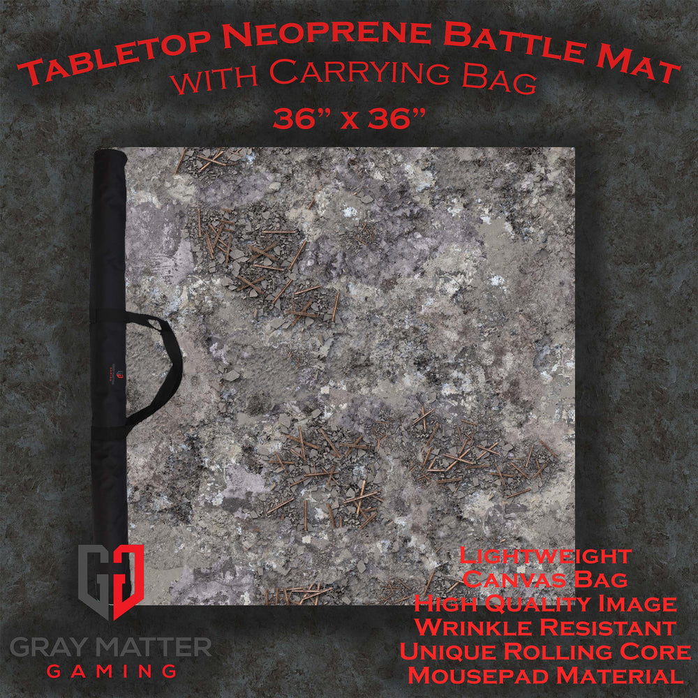 Shattered City - Neoprene Battle Mat with Bag (ONLINE ORDER ONLY)
