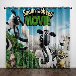 Shaun the Sheep Curtains Pattern Blackout Window Drapes (Online Order Only)