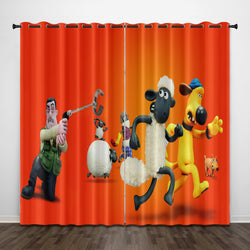Shaun the Sheep Curtains Pattern Blackout Window Drapes (Online Order Only)