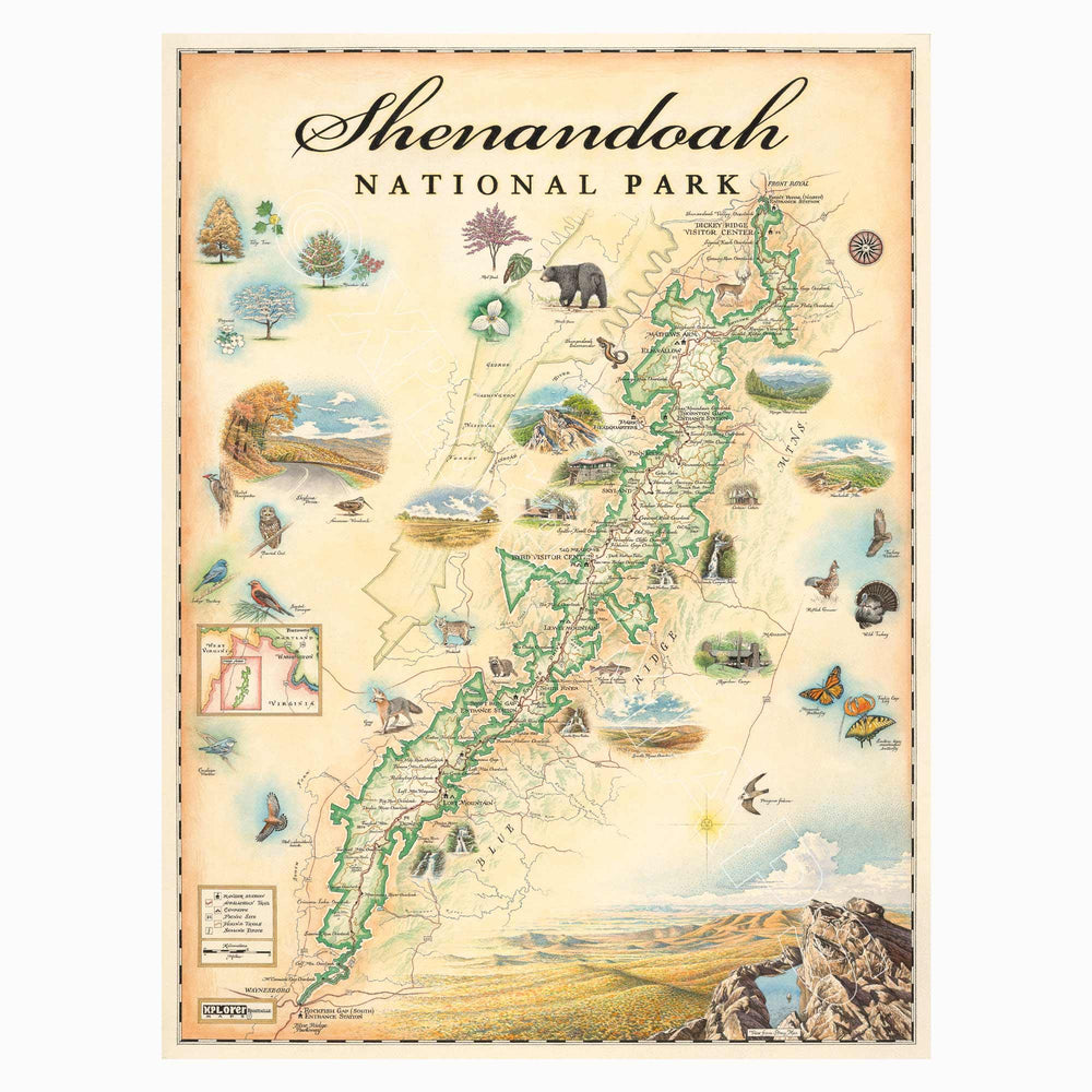 Shenandoah National Park 1000 Piece Jigsaw Puzzle Xplorer Maps