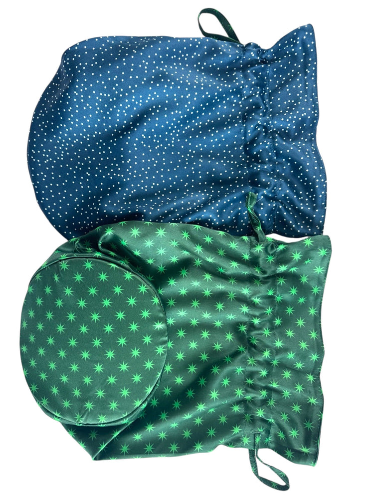 Medium Reversible Reusable Fabric Gift Bag | Stars and Snow (ONLINE ORDER ONLY)