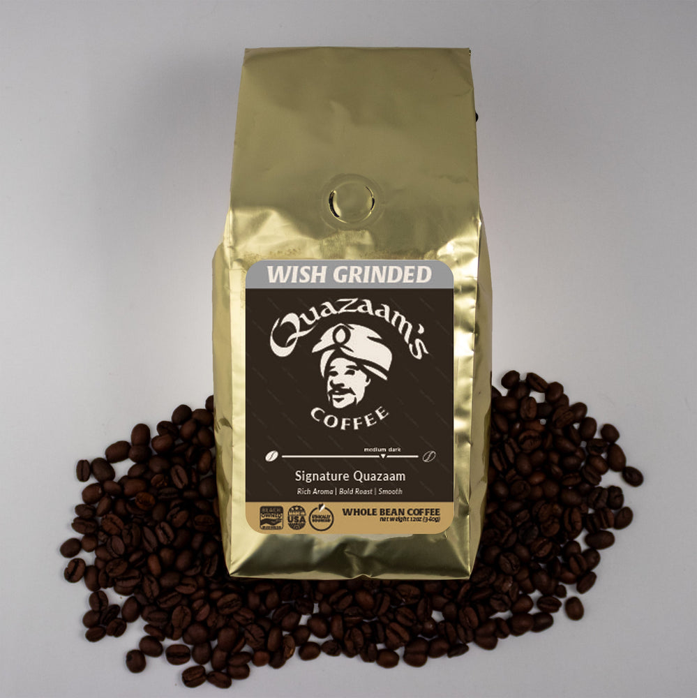 Signature Quazaam Coffee | Ground & Whole Bean | Medium-Dark Roast (ONLINE ORDER ONLY)