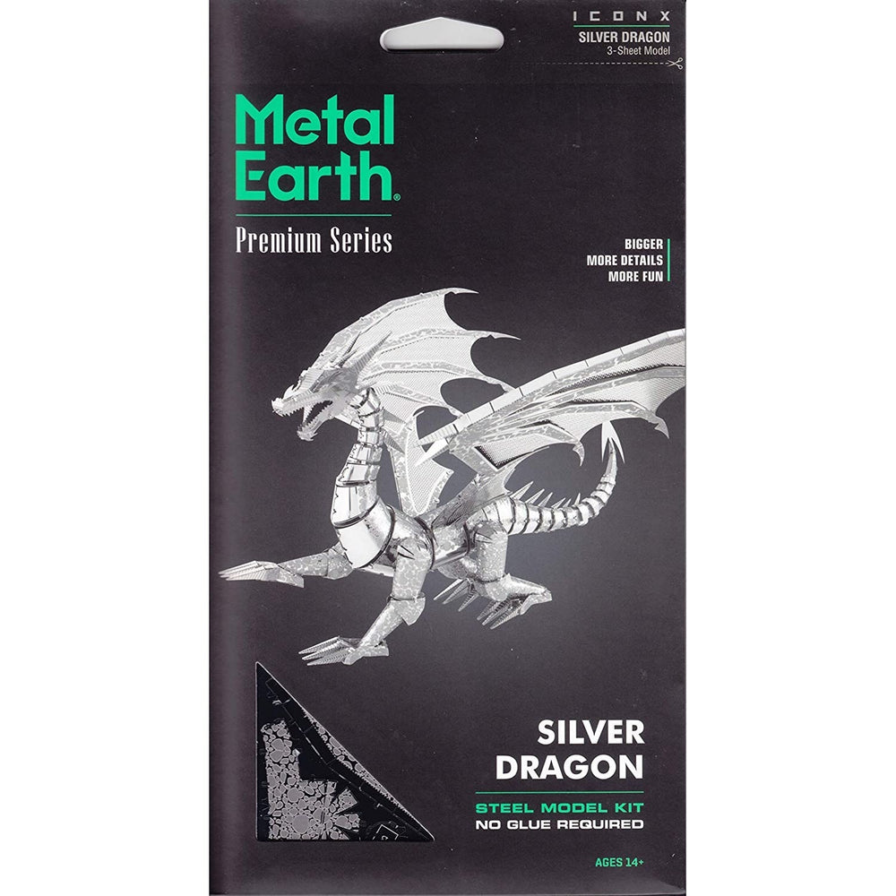 Silver Dragon Premium 3D Steel Model Kit Metal Earth (ONLINE ORDER ONLY)