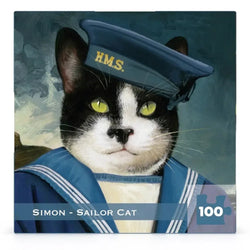 Simon - Sailor Cat 100 Piece Mini Jigsaw Puzzle NYPC (ONLINE ORDER ONLY)
