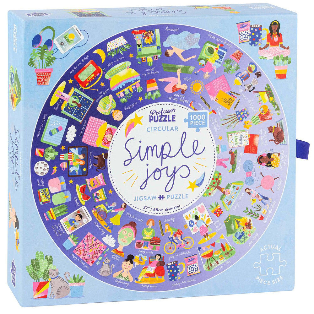 Simple Joys 1000 Piece Circular Jigsaw Puzzle Professor Puzzle (ONLINE ORDER ONLY)