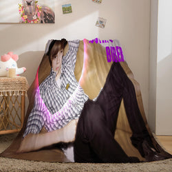 Super Star Justin Bieber Flannel Fleece Throw Blanket (Online Order Only)