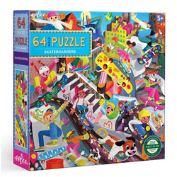 Skateboarders 64 Piece Jigsaw Puzzle eeBoo (ONLINE ORDER ONLY)