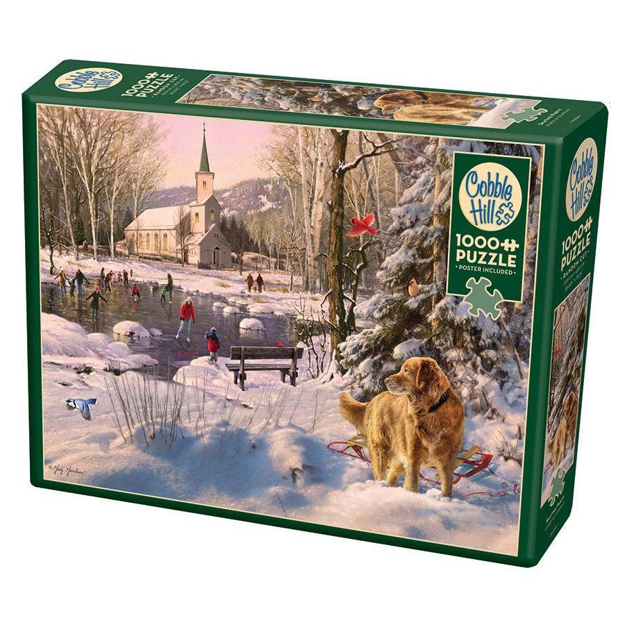 Skating Party 1000 Piece Jigsaw Puzzle Cobble Hill (ONLINE ORDER ONLY)