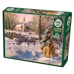 Skating Party 1000 Piece Jigsaw Puzzle Cobble Hill (ONLINE ORDER ONLY)
