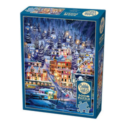 Ski Town 500 Piece Jigsaw Puzzle Cobble Hill (ONLINE ORDER ONLY)