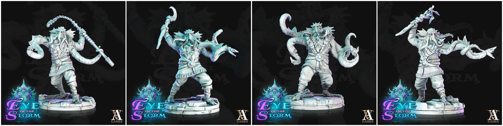 3D Printed Archvillain Games Eye of the Storm - Sky Kraken Acolytes 28mm 32mm D&D (Online Only)