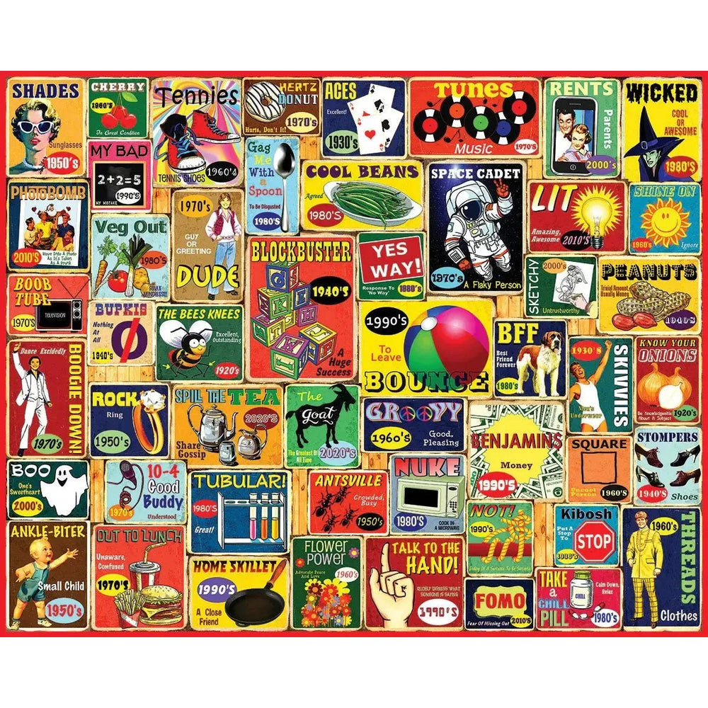 Slang We Used 1000 Piece Jigsaw Puzzle White Mountain (ONLINE ORDER ONLY)