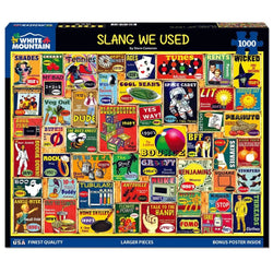 Slang We Used 1000 Piece Jigsaw Puzzle White Mountain (ONLINE ORDER ONLY)