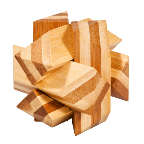 Slanting Knot 3D Bamboo Puzzle Fridolin (ONLINE ORDER ONLY)