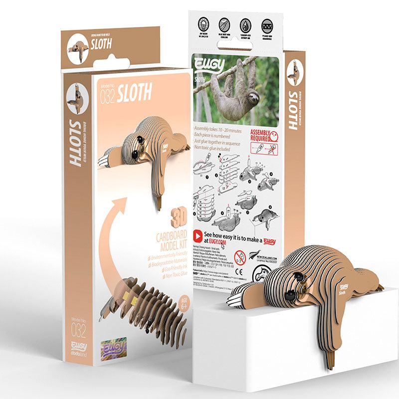 Sloth 3D Cardboard Model Kit Eugy (ONLINE ORDER ONLY)