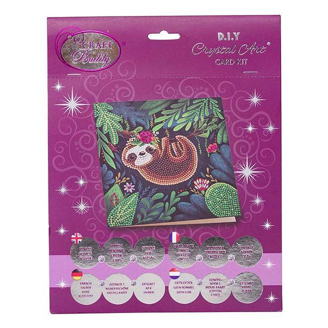 Sloth Crystal Art Card Kit Craft Buddy (ONLINE ORDER ONLY)