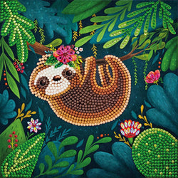 Sloth Crystal Art Card Kit Craft Buddy (ONLINE ORDER ONLY)