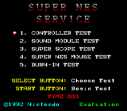 Burn-In/Test Cartridge (Super Nintendo) (Online Only)