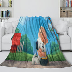 Snoopy Blanket Pattern Flannel Throw Kids Room Decoration (ONLINE ORDER ONLY)