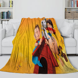Snoopy Blanket Pattern Flannel Throw Kids Room Decoration (ONLINE ORDER ONLY)
