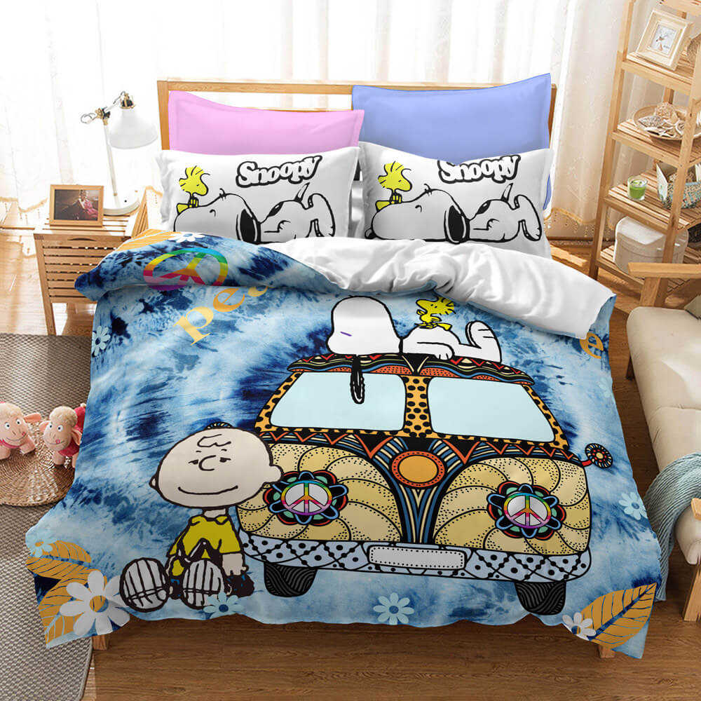 Snoopy Bedding Set Quilt Duvet Covers Without Filler (Online Order Only)