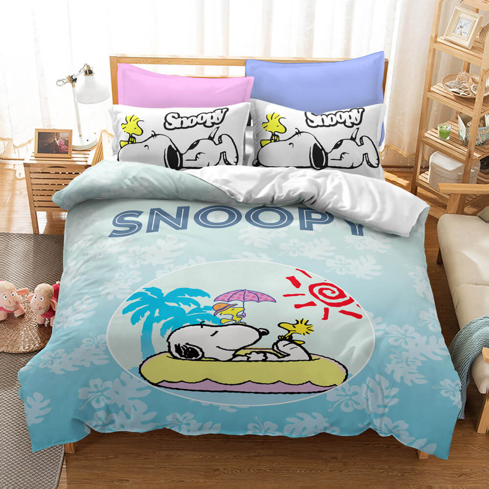 Snoopy Bedding Set Quilt Duvet Covers Without Filler (Online Order Only)