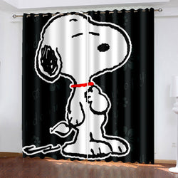 Snoopy Curtains Blackout Window Treatments Drapes for Room Decoration (Online Order Only)