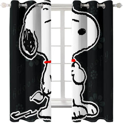 Snoopy Curtains Blackout Window Treatments Drapes for Room Decoration (Online Order Only)