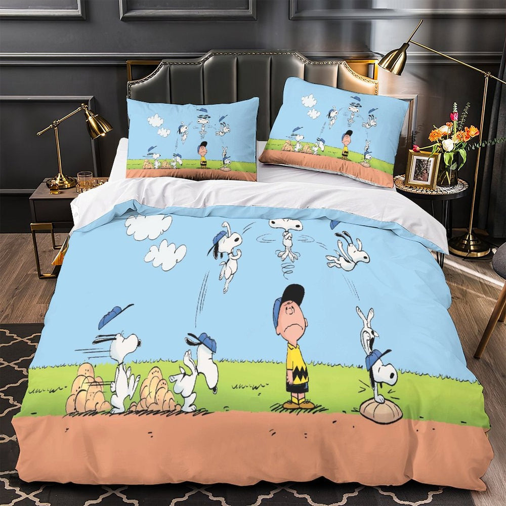 Snoopy Duvet Cover Kids Room Bedding Set Without Filler (ONLINE ORDER ONLY)