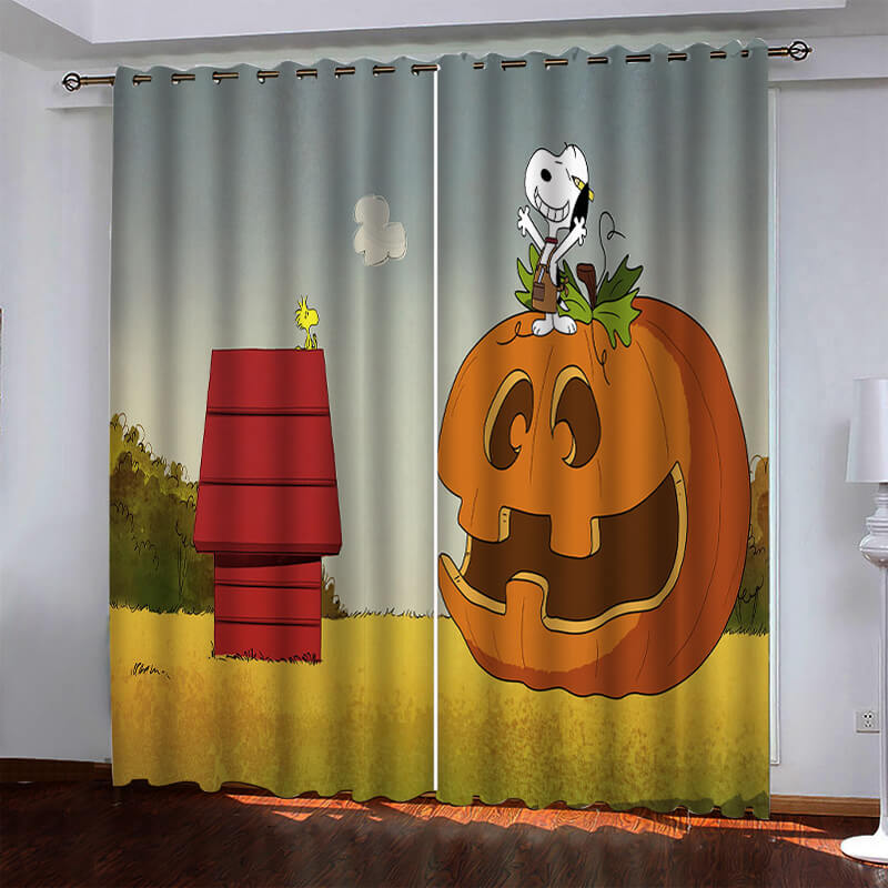 Snoopy Pattern Curtains Blackout Window Drapes (Online Order Only)