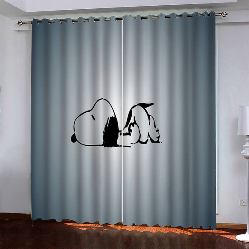 Snoopy Pattern Curtains Blackout Window Drapes (Online Order Only)