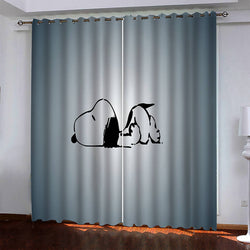 Snoopy Pattern Curtains Blackout Window Drapes (Online Order Only)