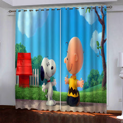 Snoopy Pattern Curtains Blackout Window Drapes (Online Order Only)