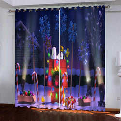 Snoopy Pattern Curtains Blackout Window Drapes (Online Order Only)