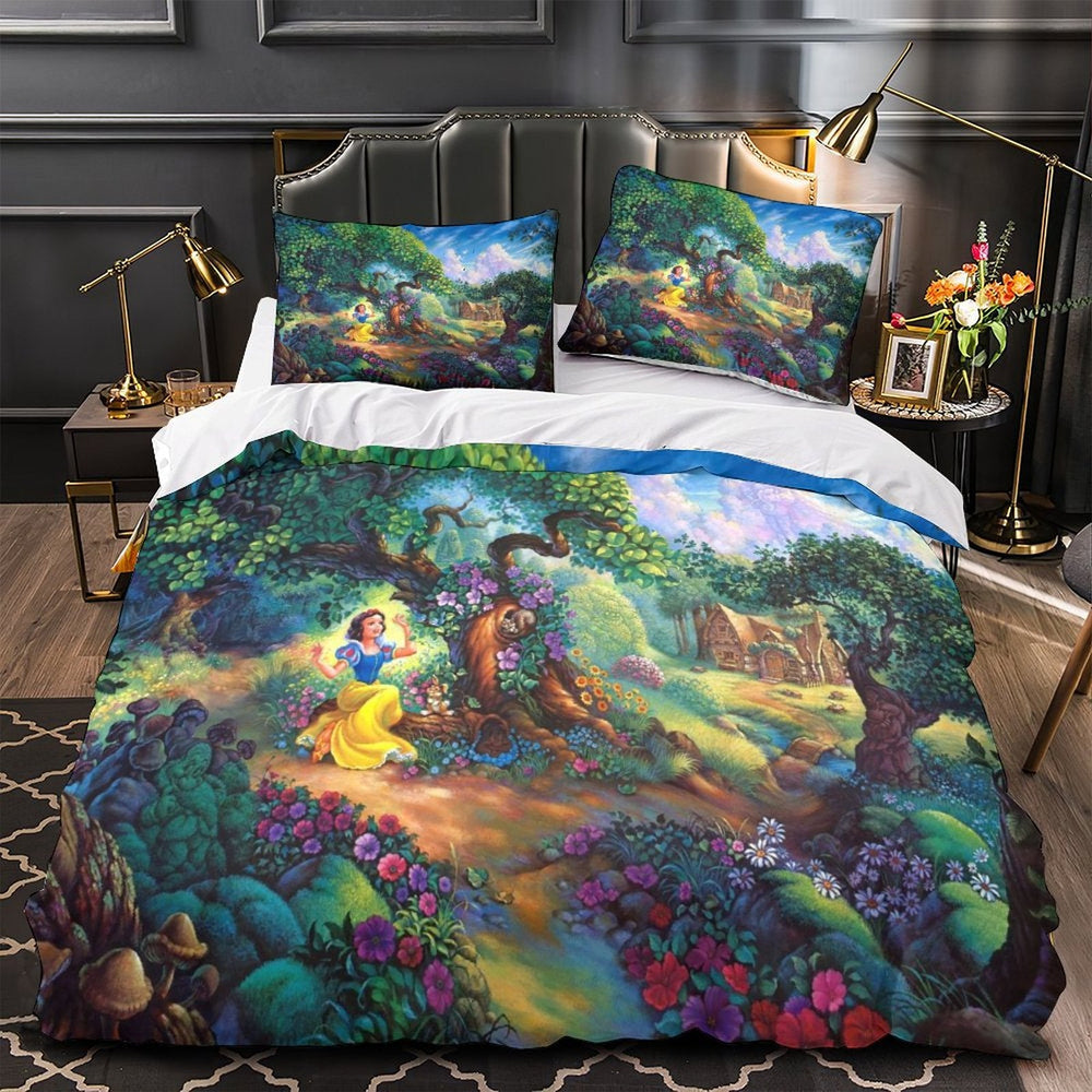 Snow White Bedding Set Pattern Quilt Cover Without Filler (Online Order Only)