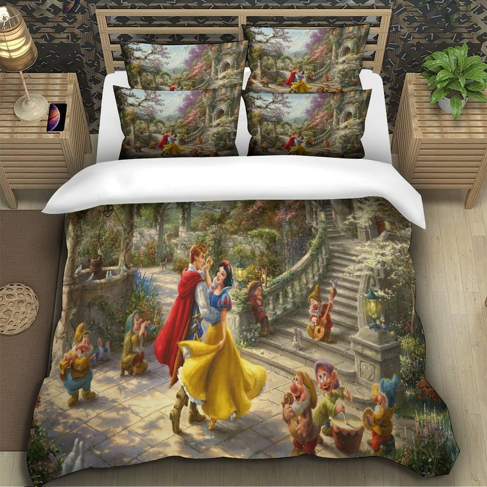 Snow White Bedding Set Pattern Quilt Cover Without Filler (Online Order Only)