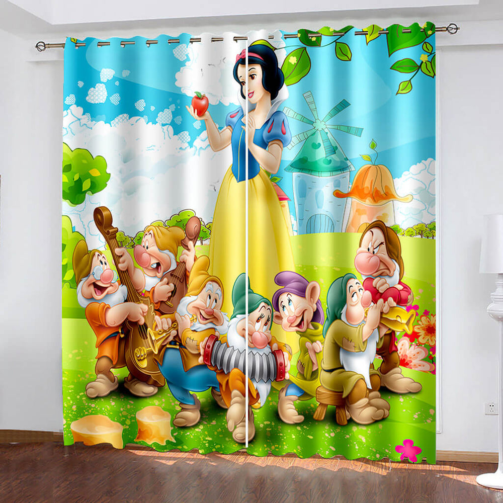 Snow White Curtains Cosplay Blackout Window Drapes (Online Order Only)