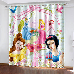 Snow White Curtains Cosplay Blackout Window Drapes (Online Order Only)