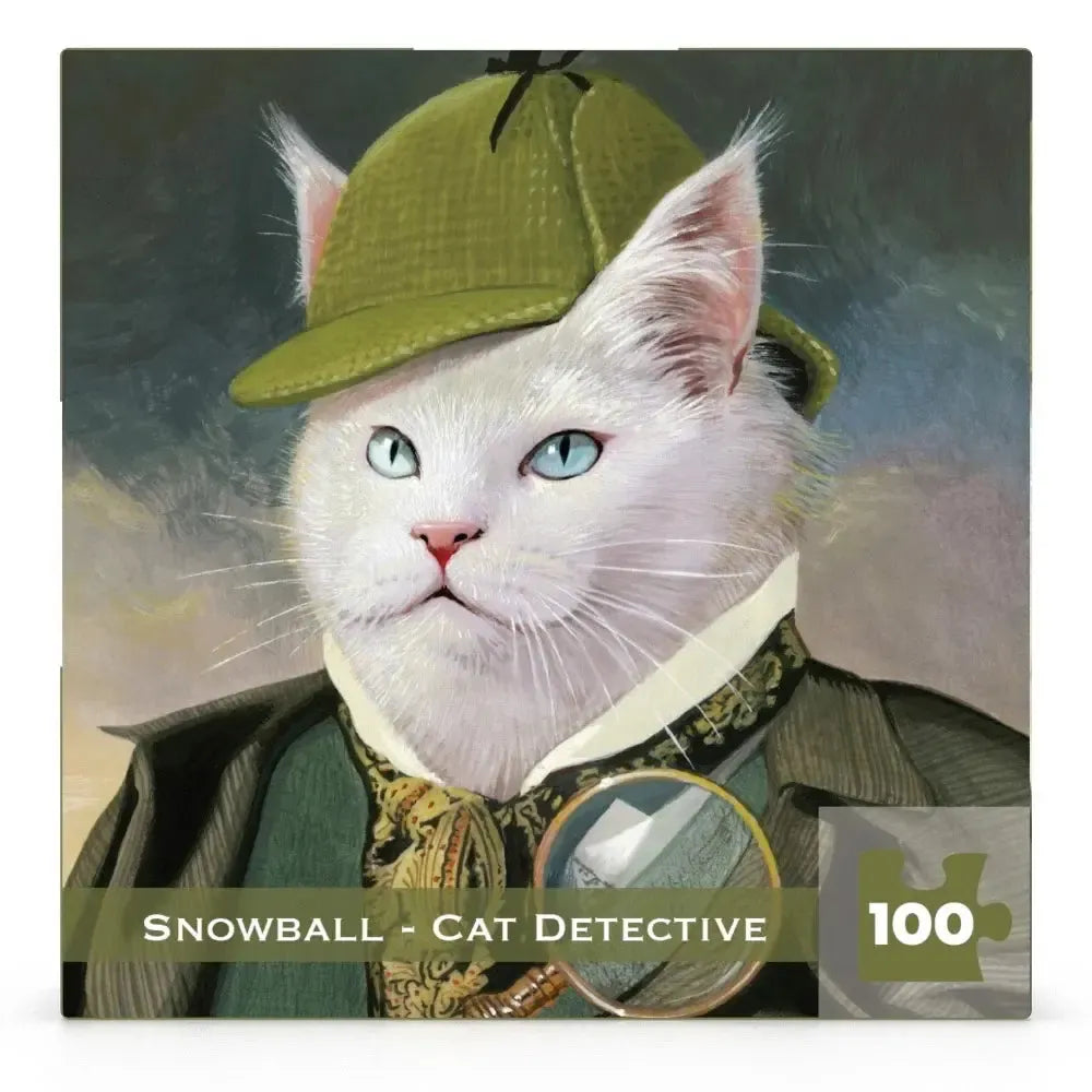 Snowball - Cat Detective 100 Piece Mini Jigsaw Puzzle NYPC (ONLINE ORDER ONLY)