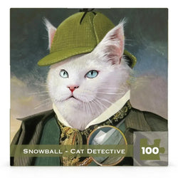 Snowball - Cat Detective 100 Piece Mini Jigsaw Puzzle NYPC (ONLINE ORDER ONLY)