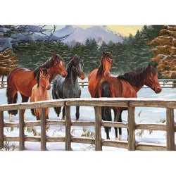 Snowy Pasture 35 Piece Tray Jigsaw Puzzle Cobble Hill (ONLINE ORDER ONLY)