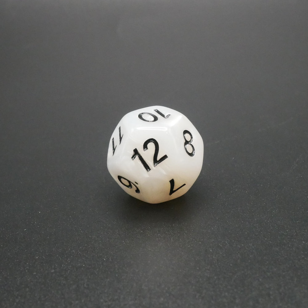 Snowy Owl - 7 Piece DnD Dice Set | Acrylic RPG Gaming Dice (ONLINE ORDER ONLY)