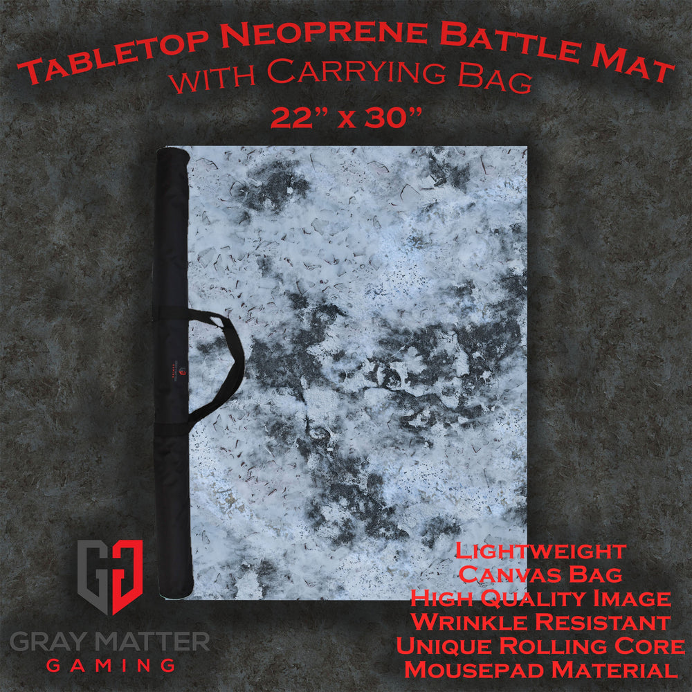 Snowy Tundra - Neoprene Battle Mat with Bag (Online Order Only)