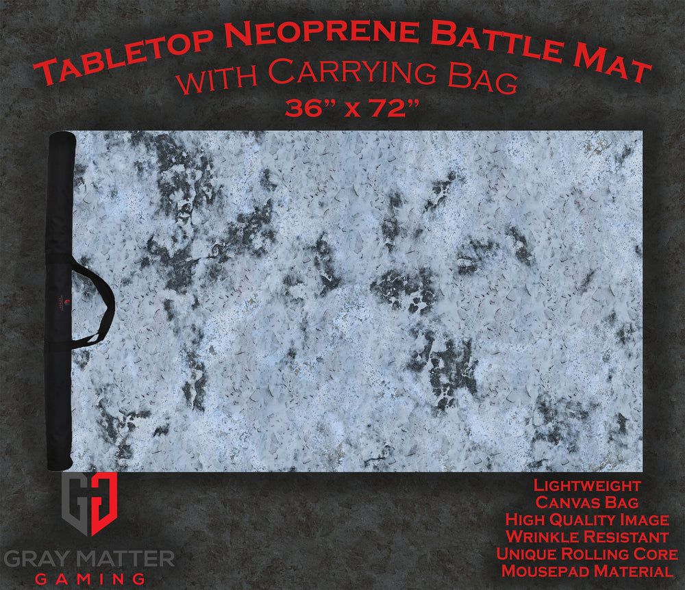 Snowy Tundra - Neoprene Battle Mat with Bag (Online Order Only)